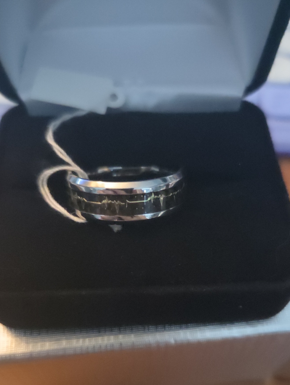 New Zales EKG Wedding Band